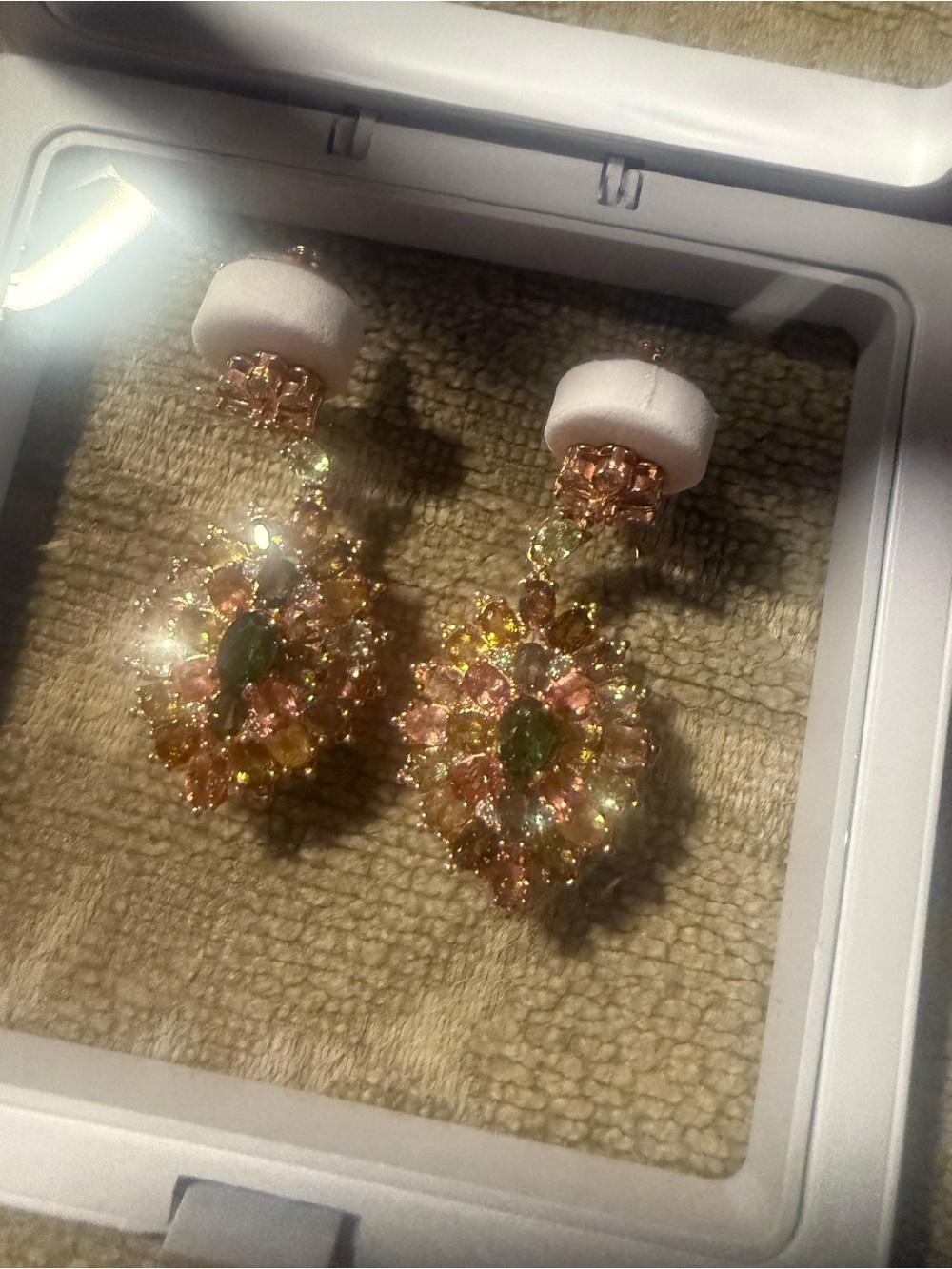 Sterling silver tourmaline earrings